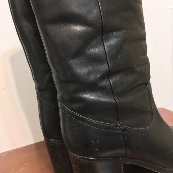 Frye Flynn Leather mid-Calf Pull-on-Boots. Size 8m - Picture 13 of 16